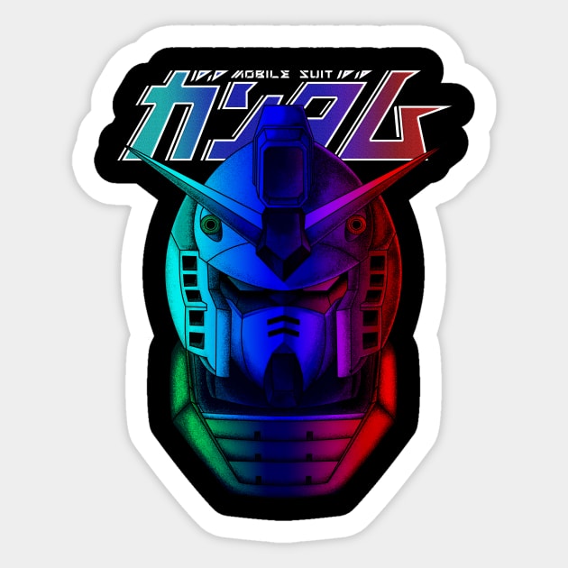 gundam rx 78 Sticker by opoyostudio